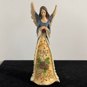 Vintage Angel Figurine with Peace Message